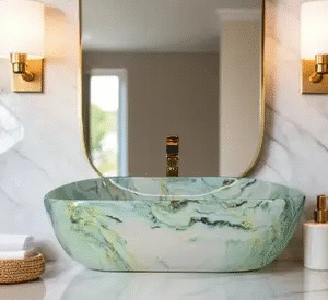 Premium Ceramic vessel Sink Which Gives Look To your Home Table Top Wash Basin JSD 1026(L45xW32.5xH12.5Cm) Very Stylish Bathroom Luxury Ceramic Wash Basin Table Top Basin